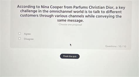 according to nina cooper from parfums christian dior